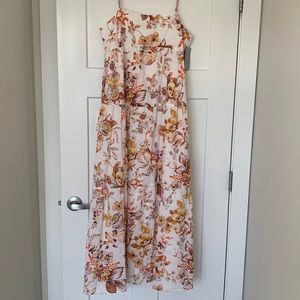 NWT Bardot floral maxi dress with scoop-back detail